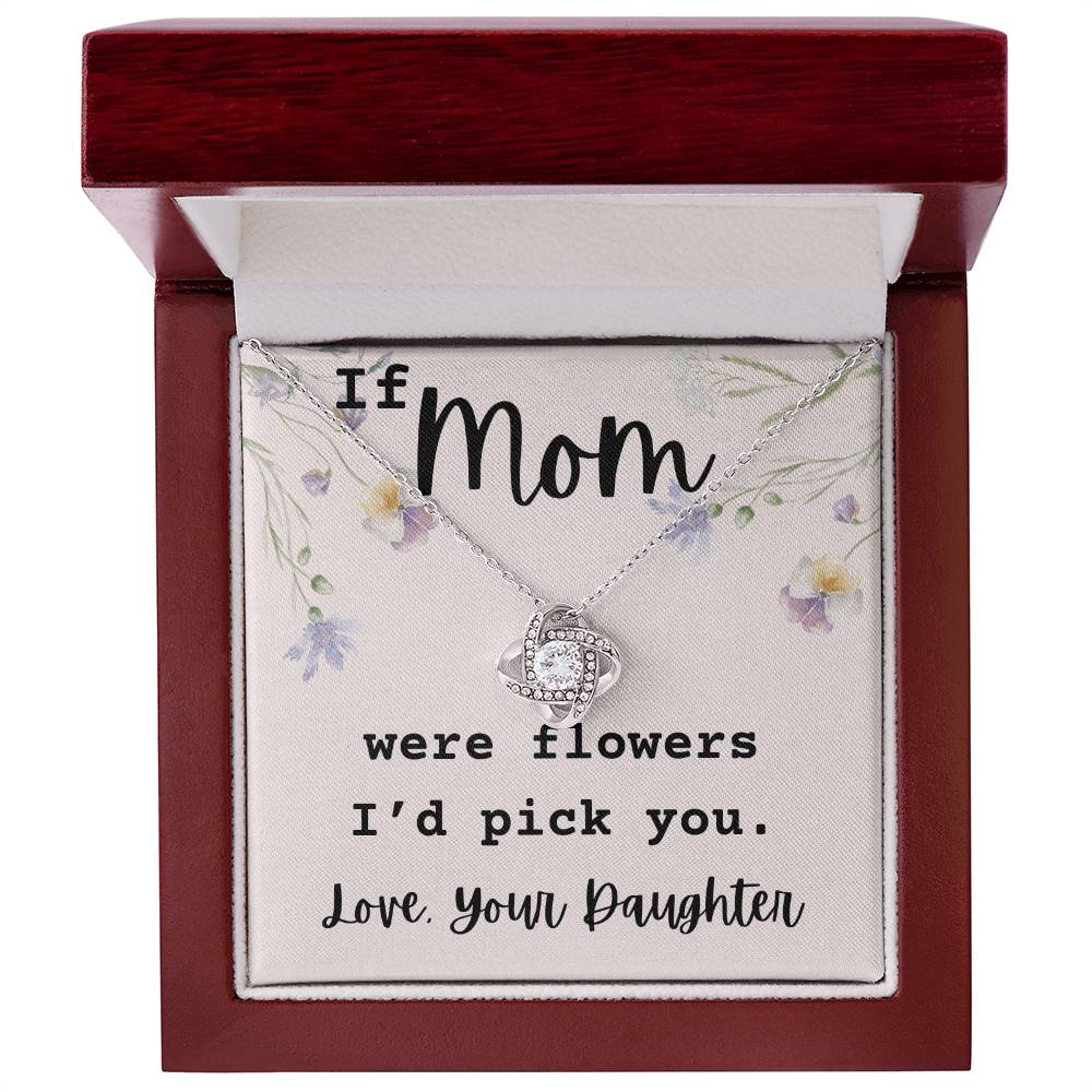 If Mom Were Flowers, A Heartfelt Necklace Gift For Mom