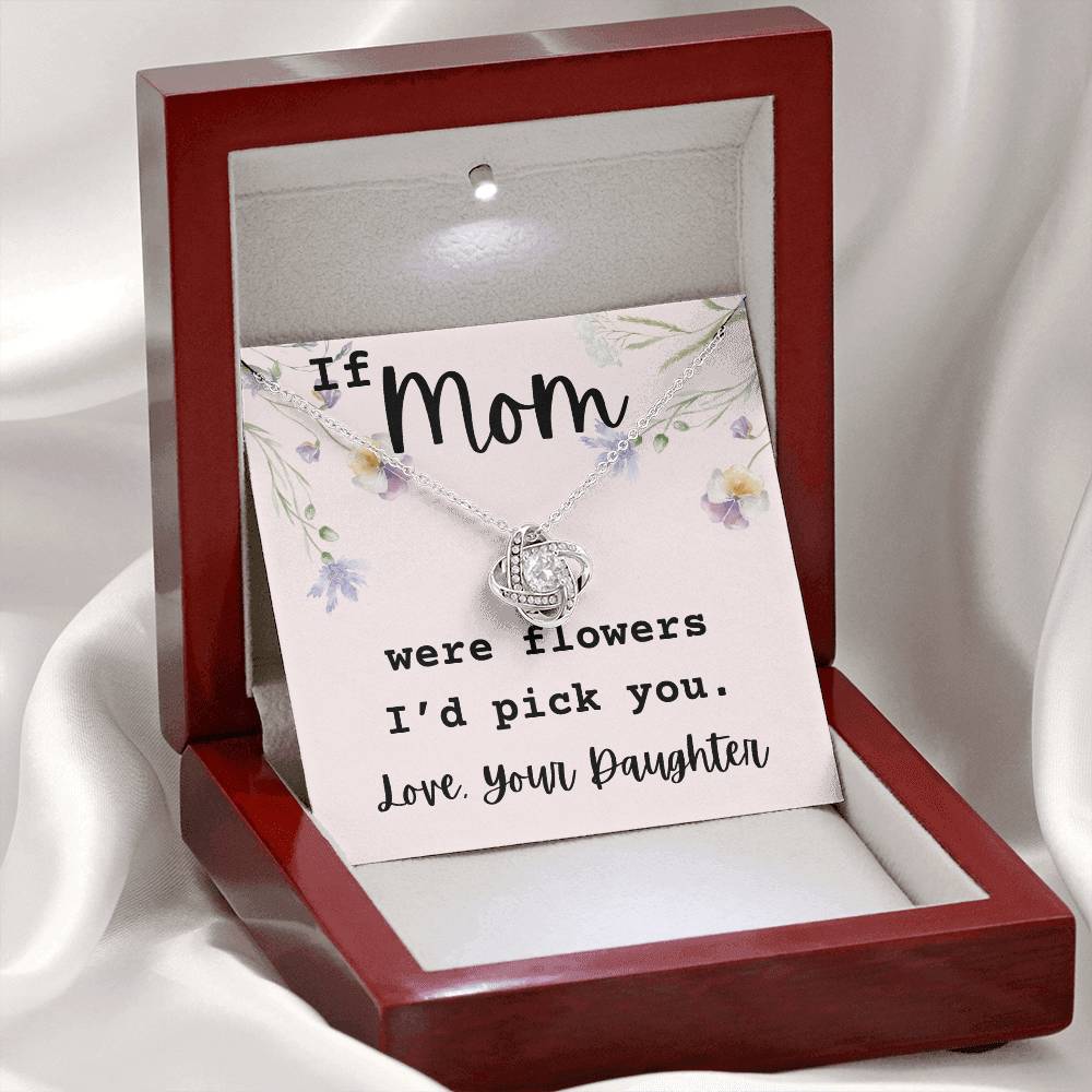 If Mom Were Flowers, A Heartfelt Necklace Gift For Mom