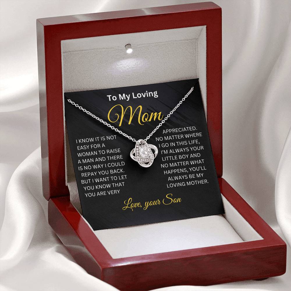 My Loving Mom Necklace , Mother's Day Gift From Son