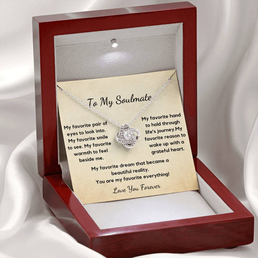 Soulmate Necklace, You are My Favourite Everything