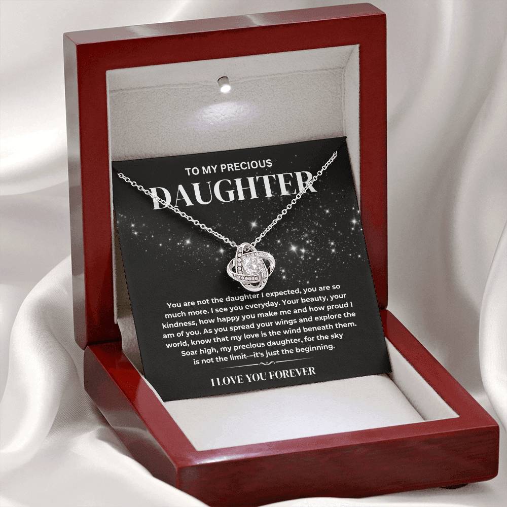 My Precious Daughter Necklace, Daughter Necklace Gift From Dad