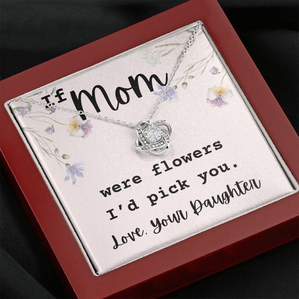 If Mom Were Flowers, A Heartfelt Necklace Gift For Mom