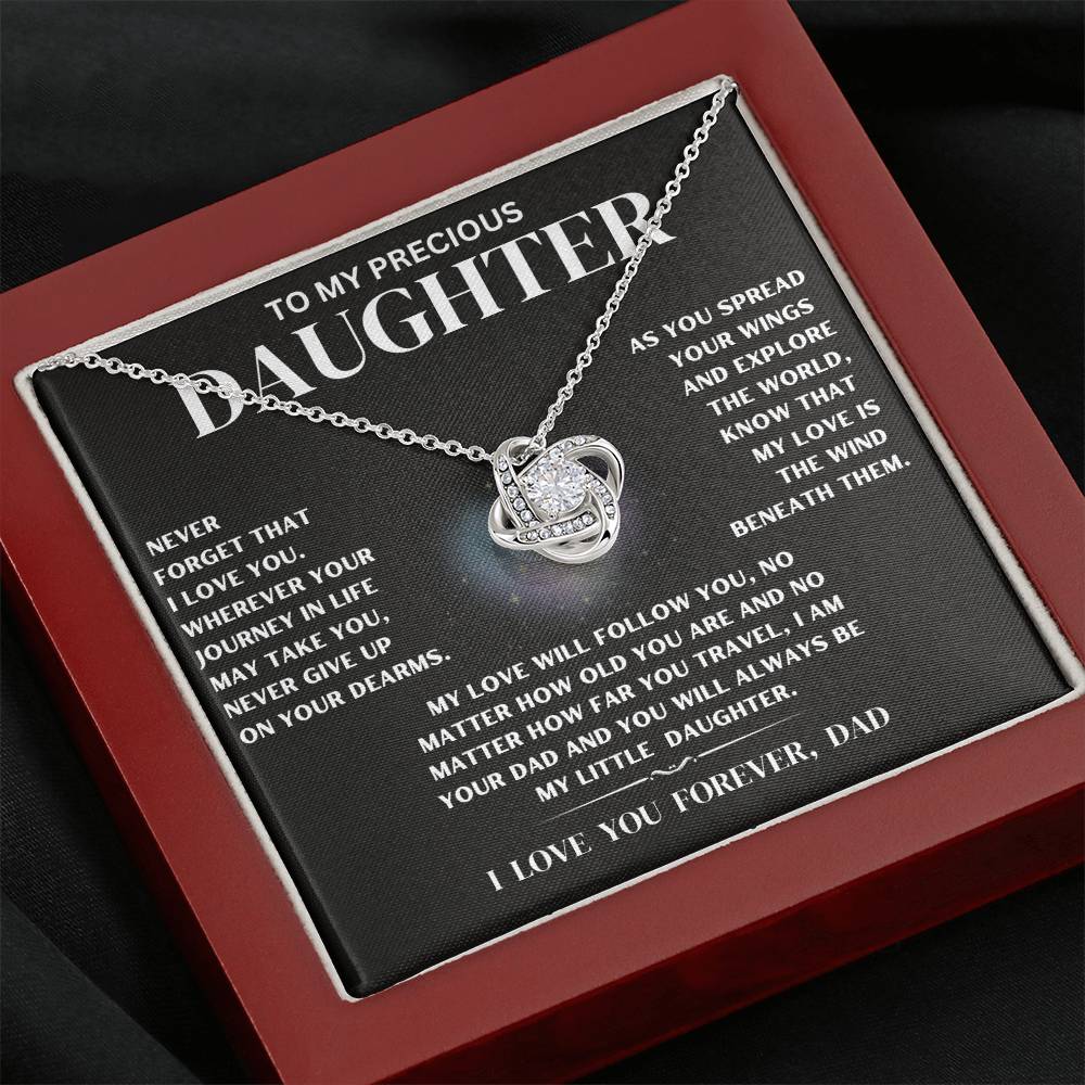 My Precious Daughter Necklace Gift