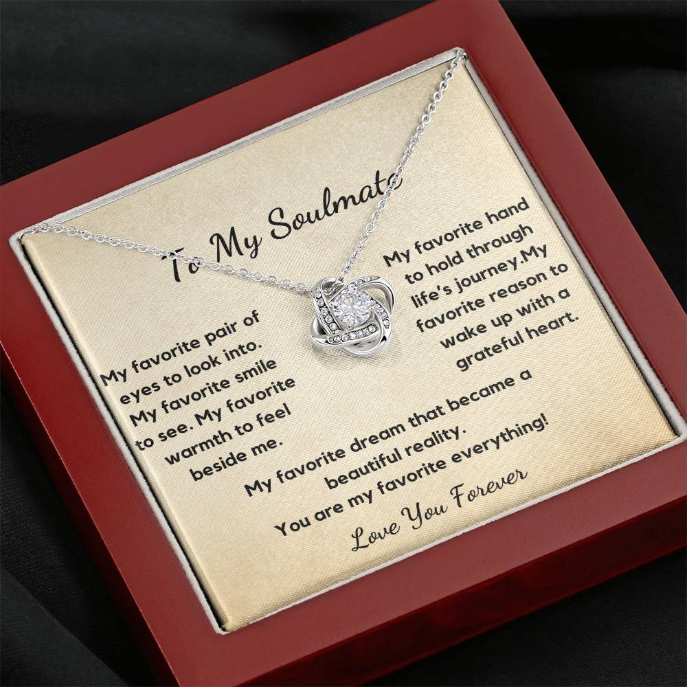 Soulmate Necklace, You are My Favourite Everything