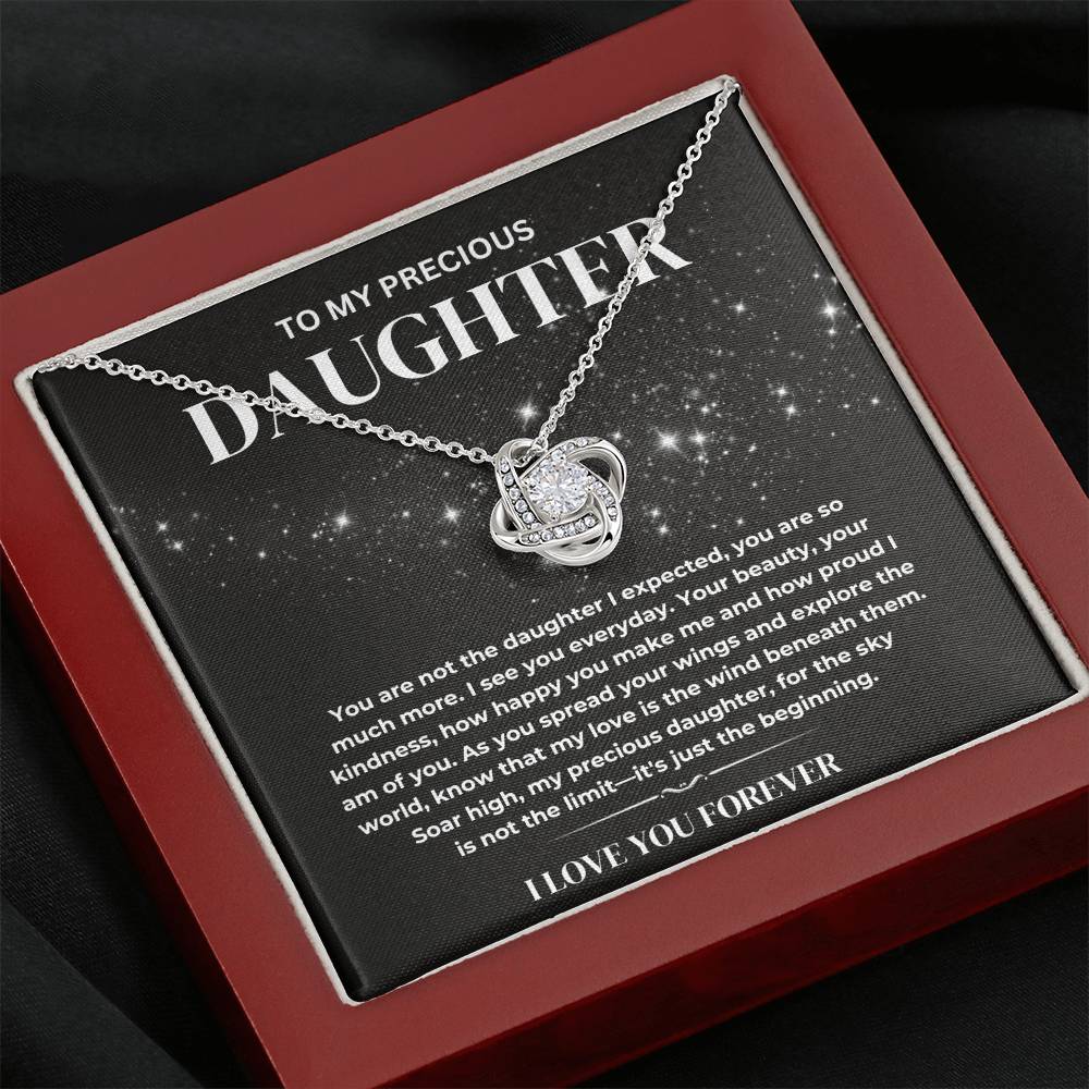 My Precious Daughter Necklace, Daughter Necklace Gift From Dad