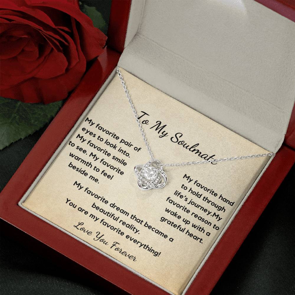 Soulmate Necklace, You are My Favourite Everything