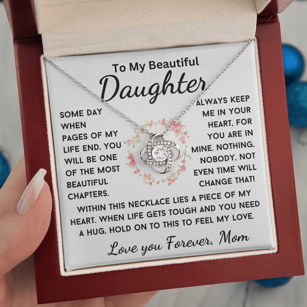 A Piece Of My Heart Necklace, A Gift From Mom