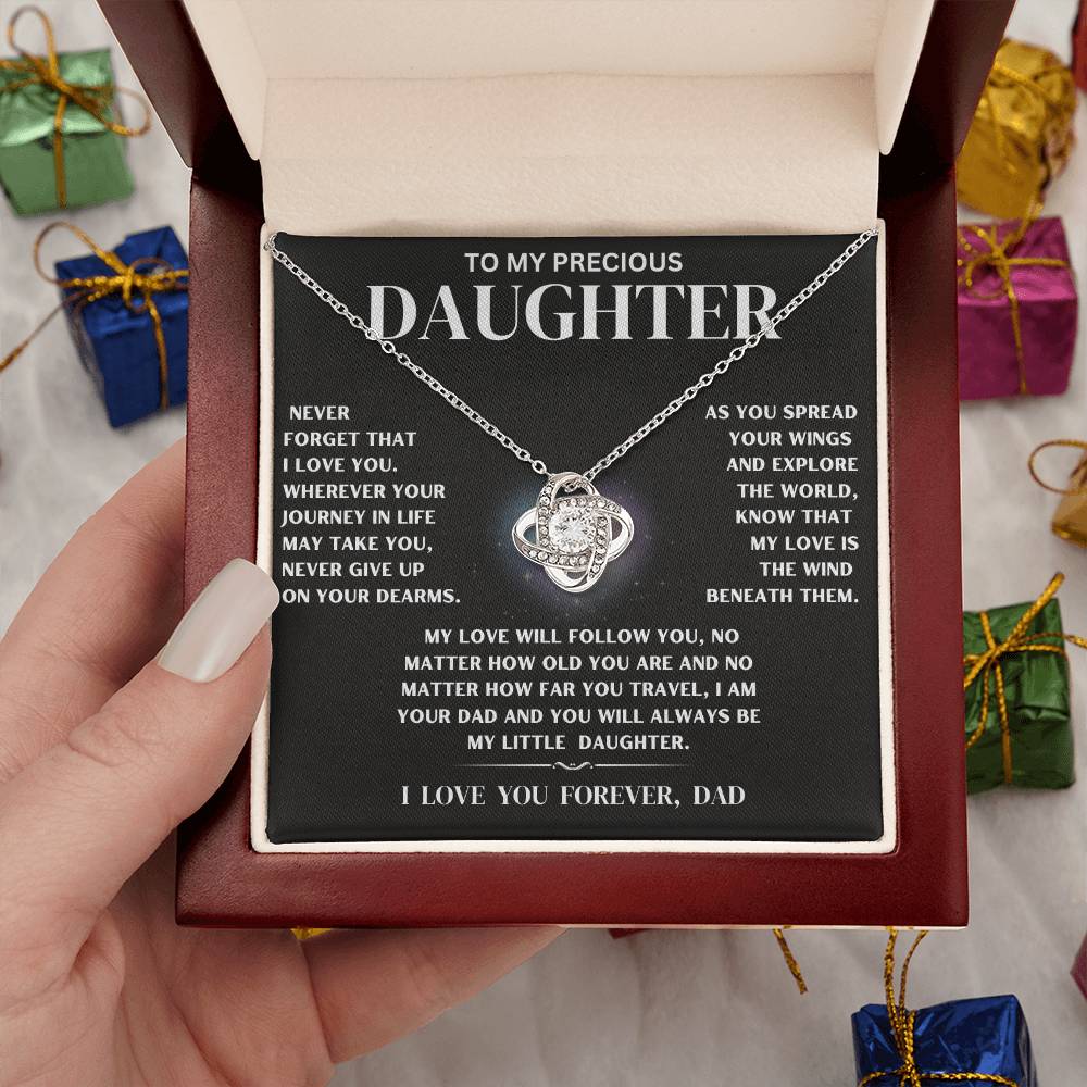 My Precious Daughter Necklace Gift