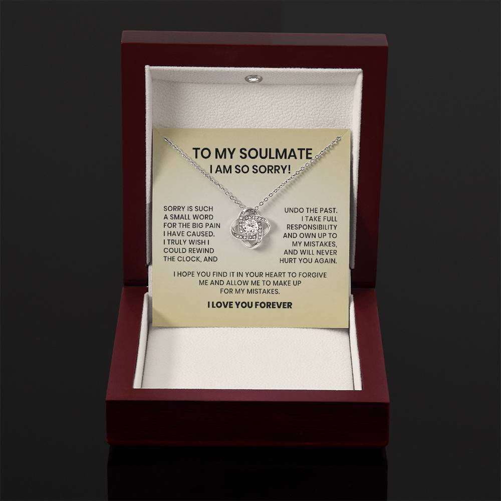 I Am So Sorry Necklace-To My Soulmate