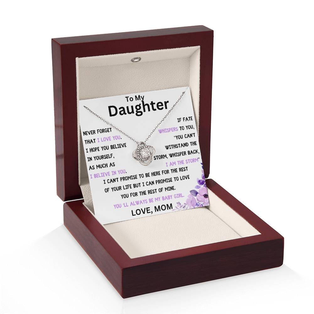 Always My Baby Girl Necklace, A Gift From Mom