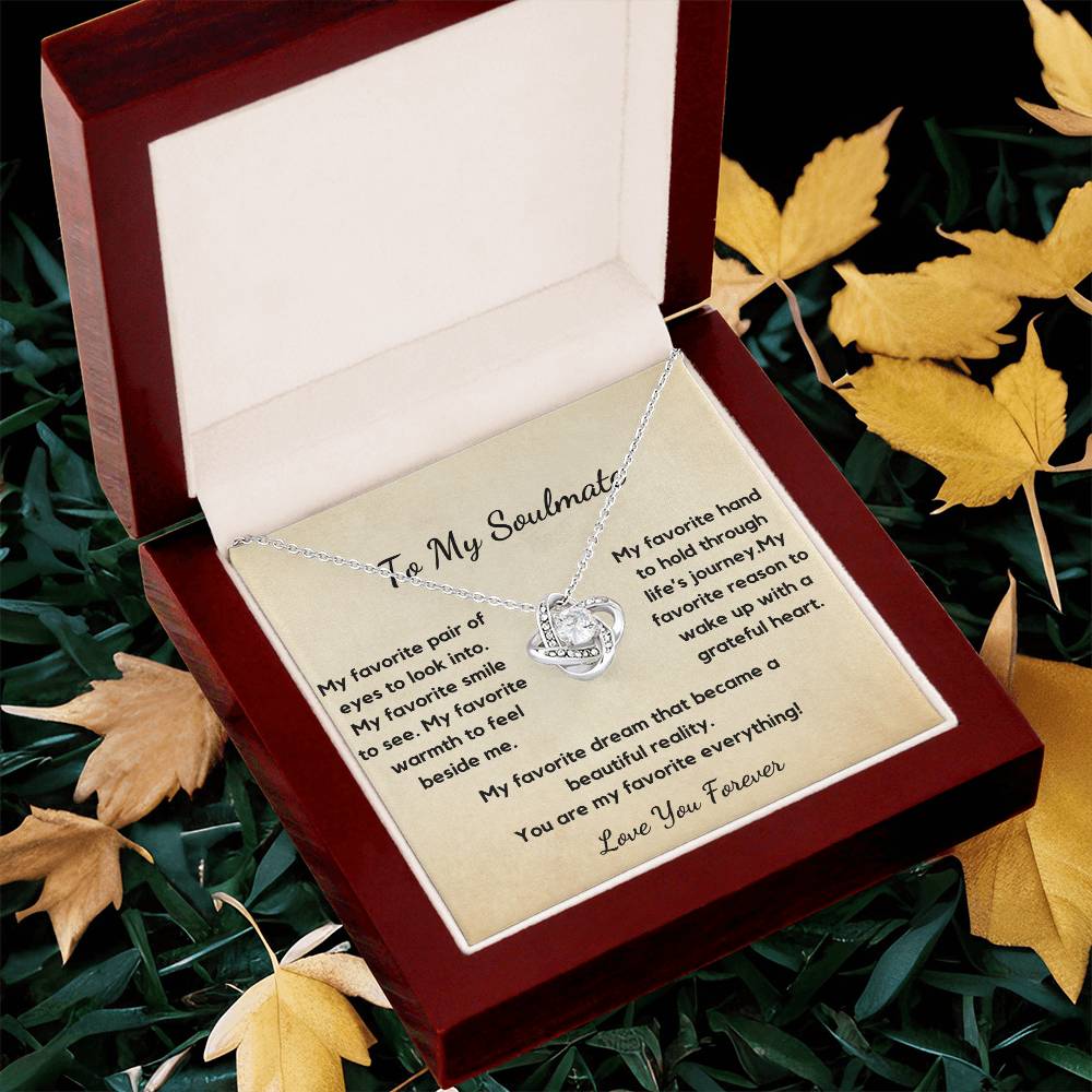 Soulmate Necklace, You are My Favourite Everything