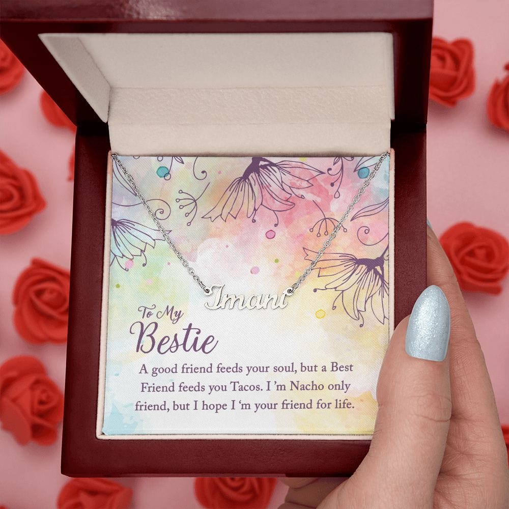 To My Bestie Name Necklace