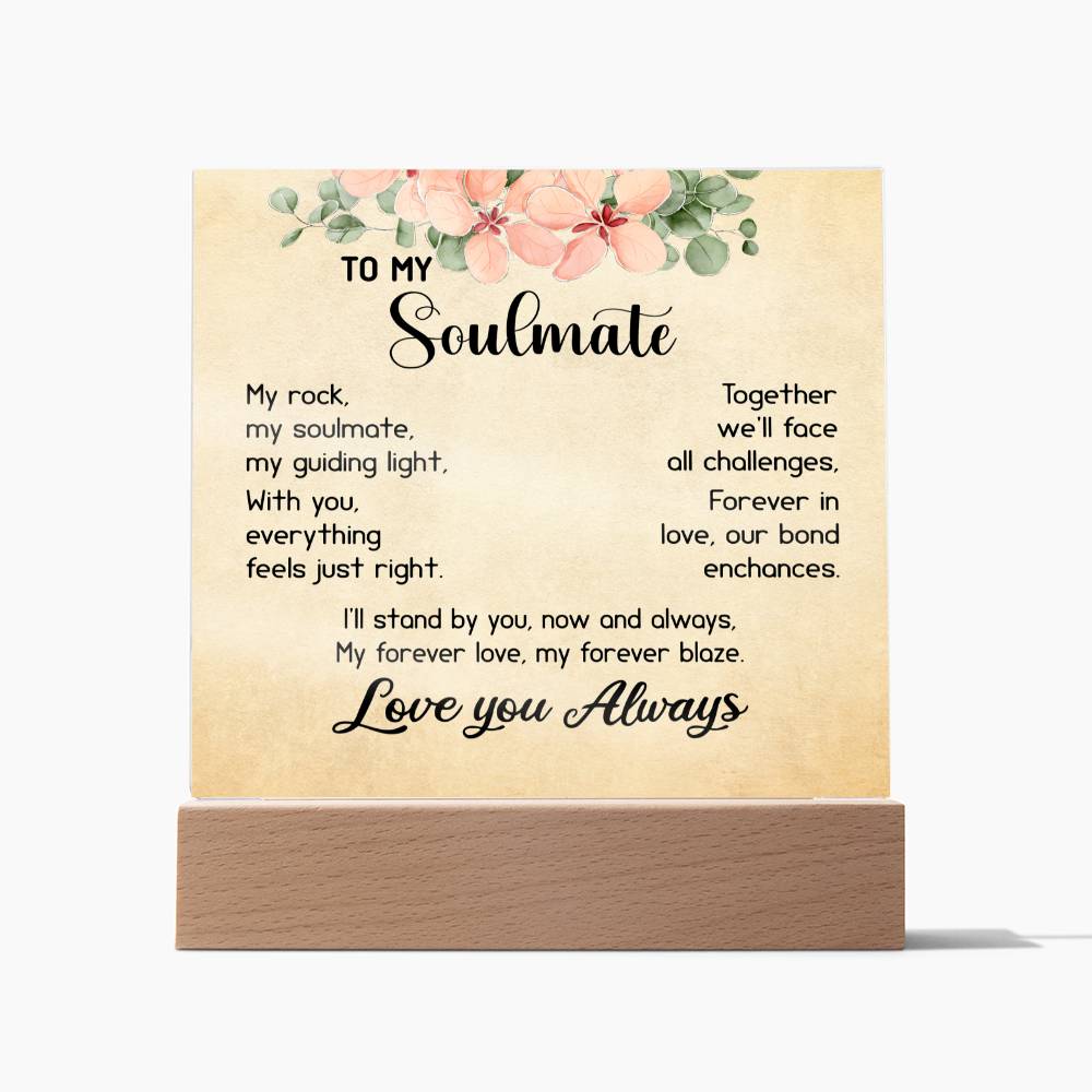 My Soulmate Gift, Gift Ideas for Soulmate, Romantic Present, Birthday Gift for Her, Anniversary Gift
