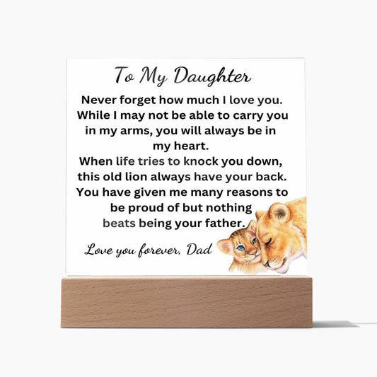Nothing Beats Being Your Father Acrylic Plaque