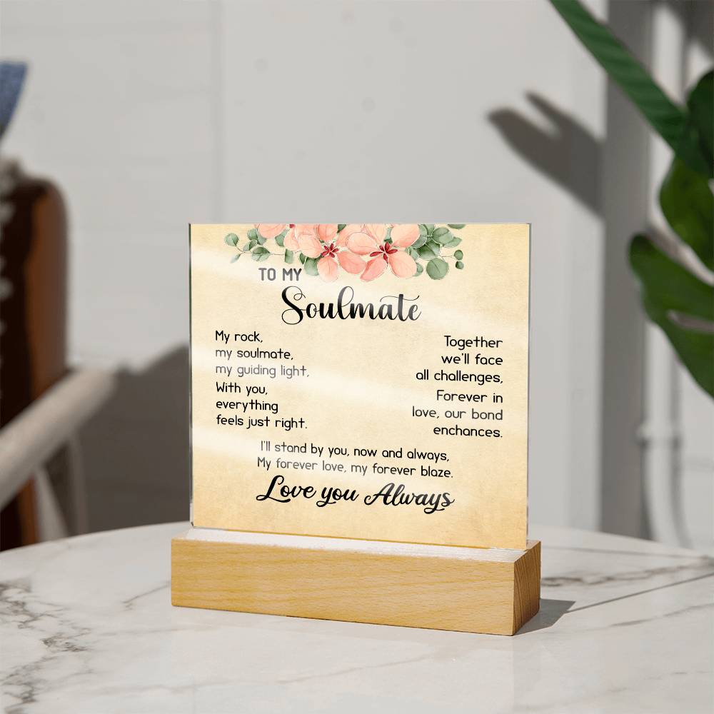 My Soulmate Gift, Gift Ideas for Soulmate, Romantic Present, Birthday Gift for Her, Anniversary Gift
