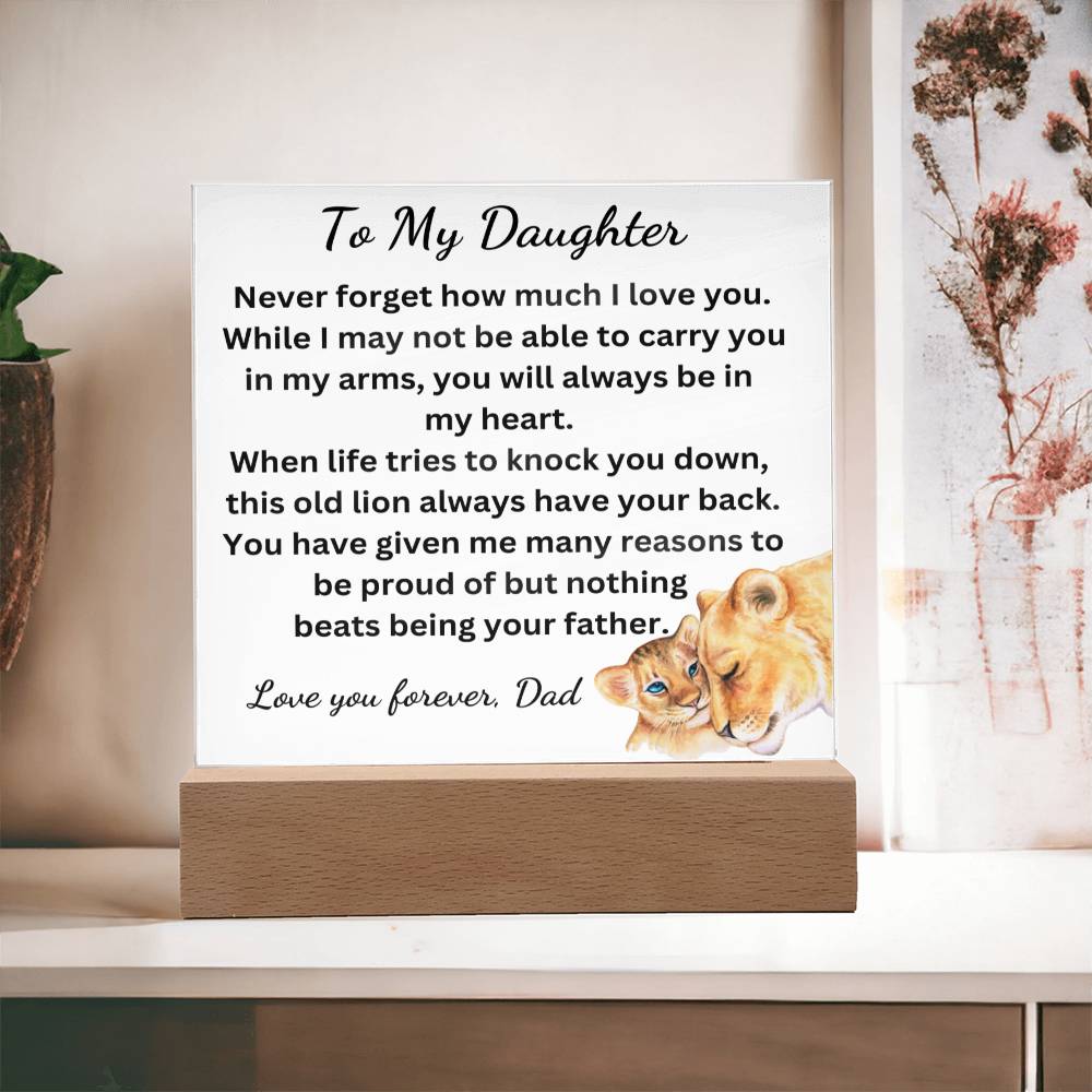 Nothing Beats Being Your Father Acrylic Plaque