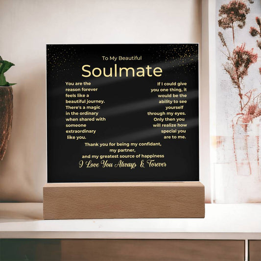 Beautiful Journey Soulmate Plaque