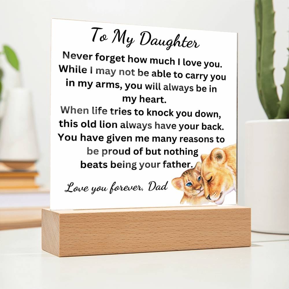 Nothing Beats Being Your Father Acrylic Plaque