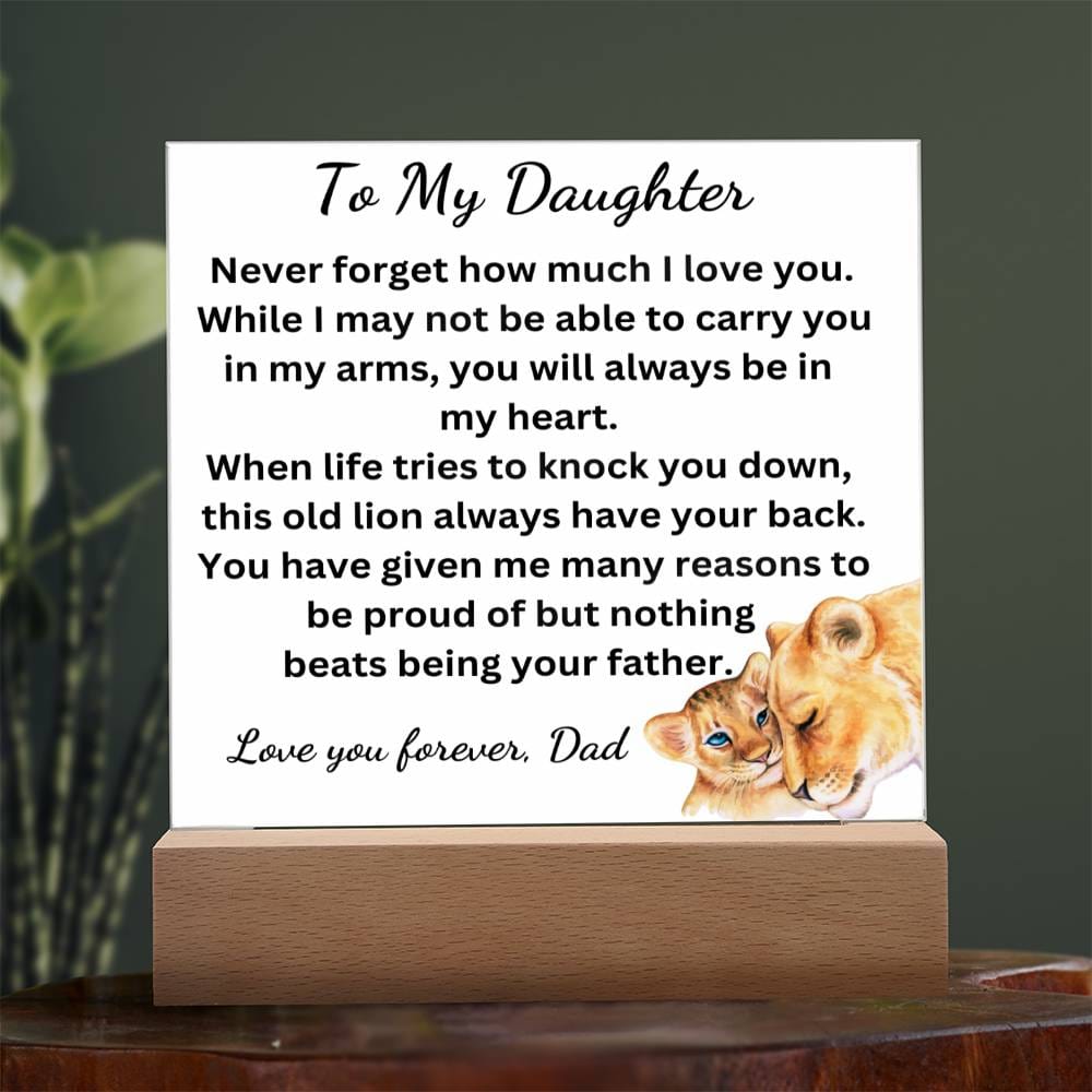 Nothing Beats Being Your Father Acrylic Plaque