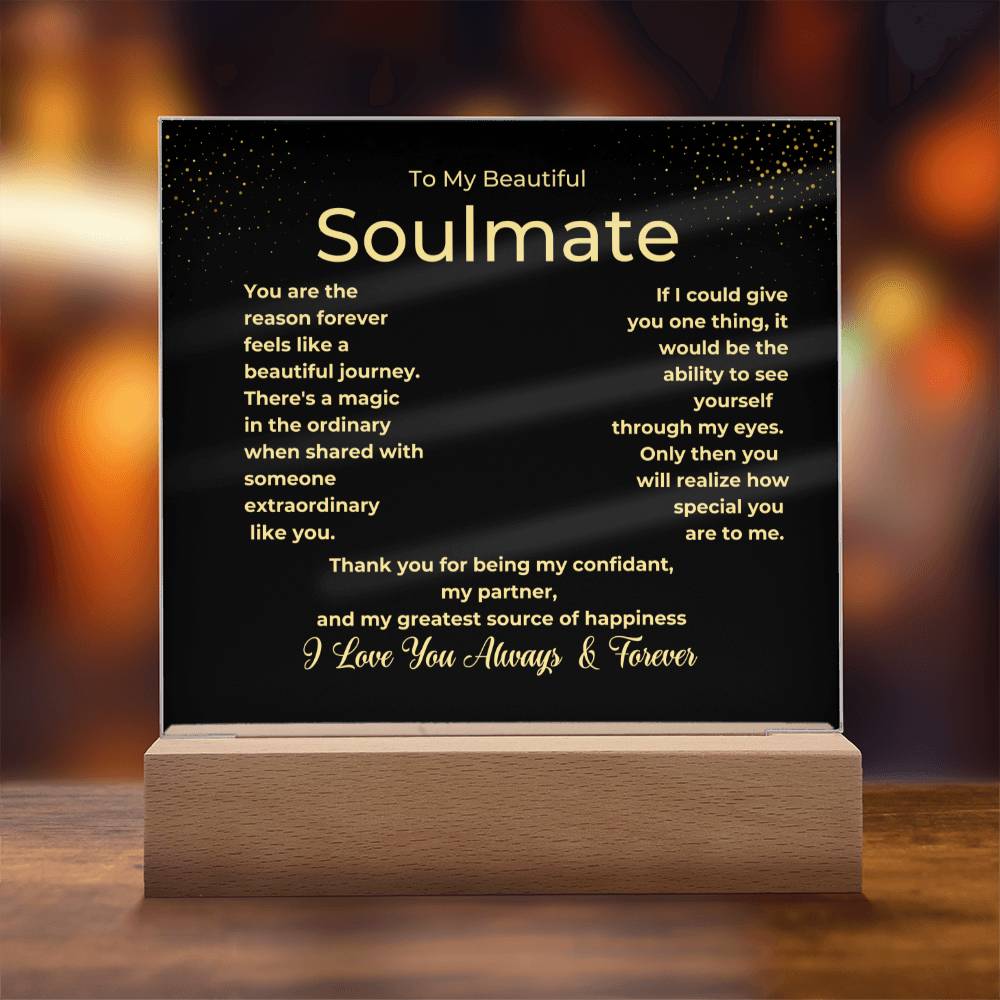 Beautiful Journey Soulmate Plaque