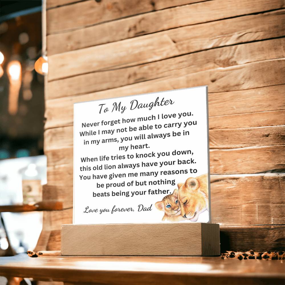 Nothing Beats Being Your Father Acrylic Plaque