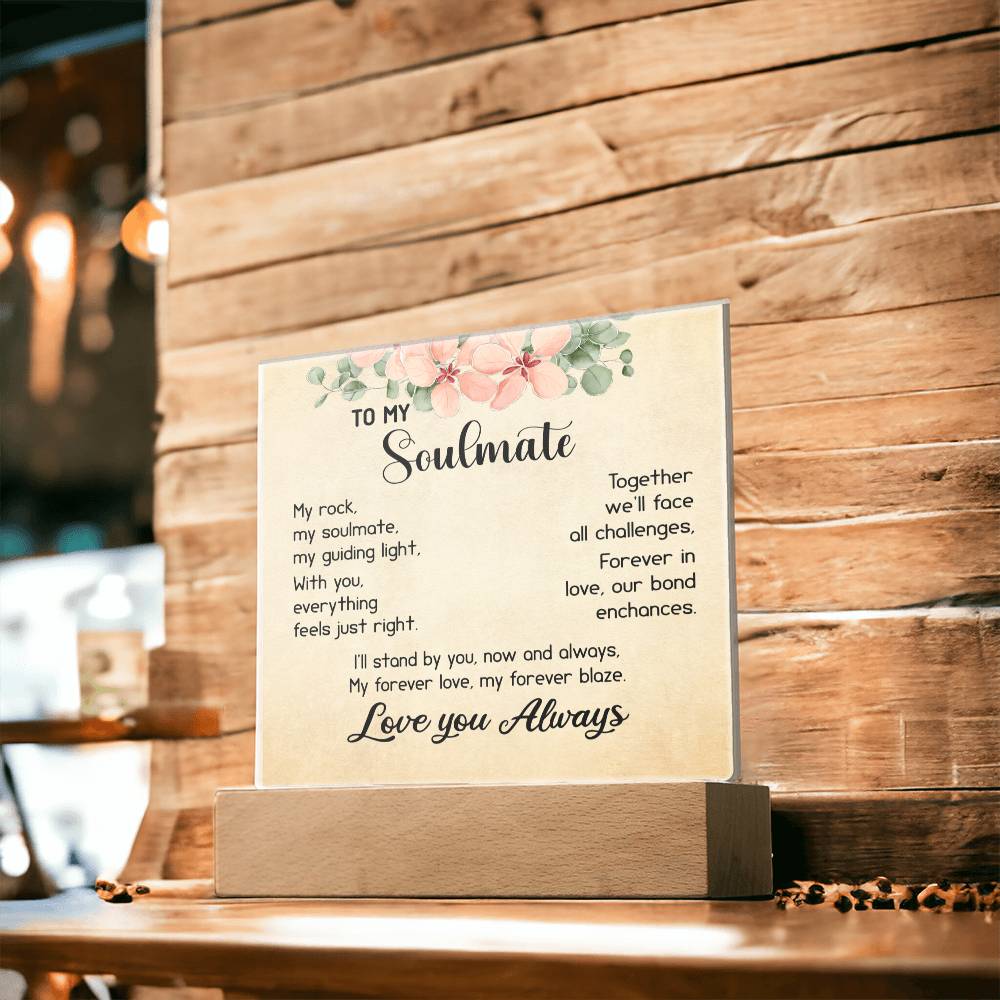 My Soulmate Gift, Gift Ideas for Soulmate, Romantic Present, Birthday Gift for Her, Anniversary Gift