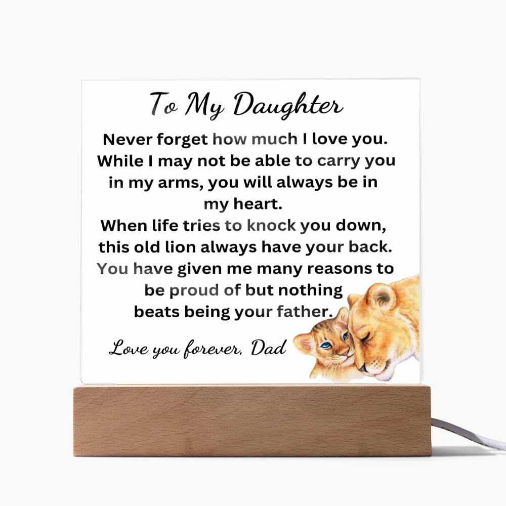 Nothing Beats Being Your Father Acrylic Plaque