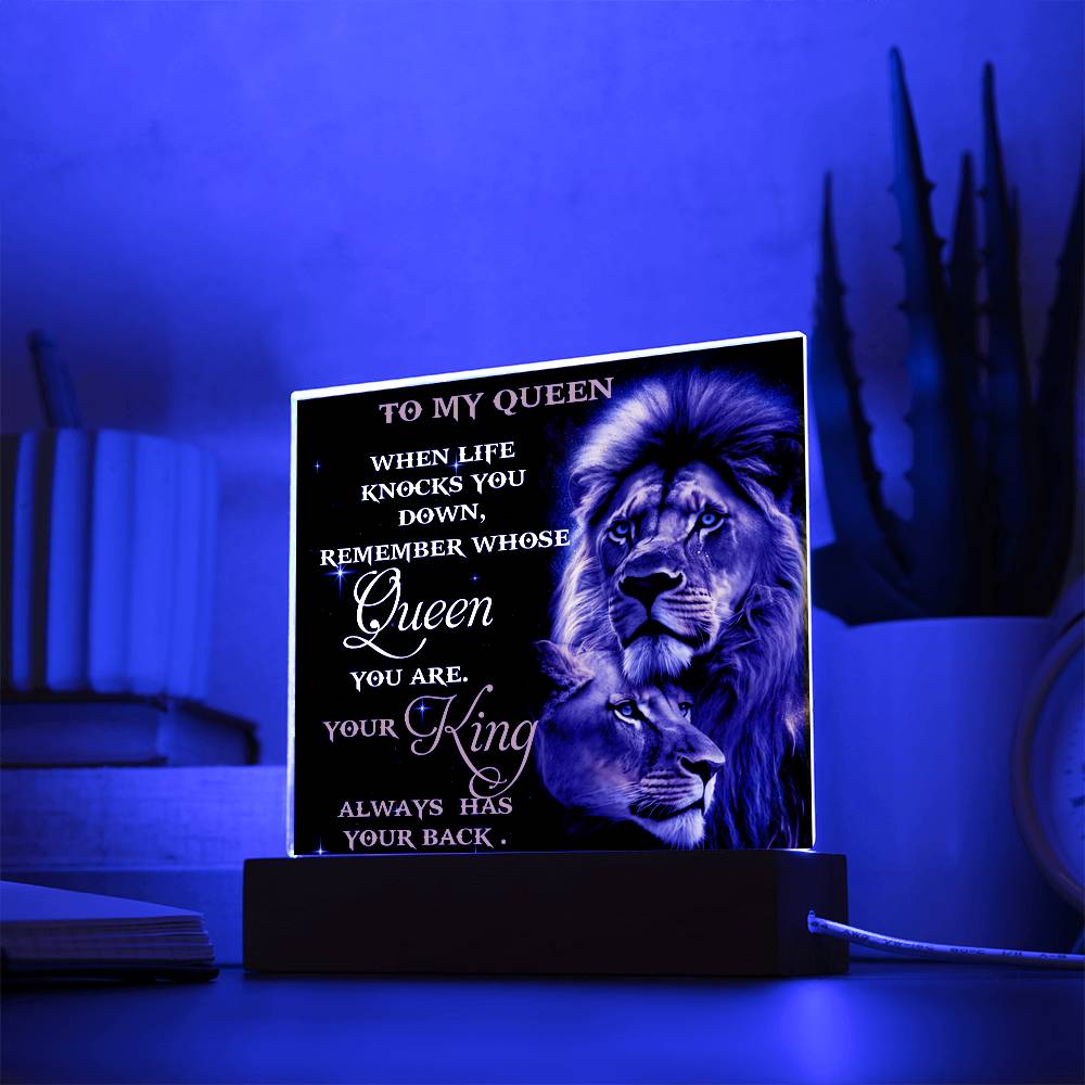My Queen Plaque, A Romantic Gift For Soulmate, Gift For Wife