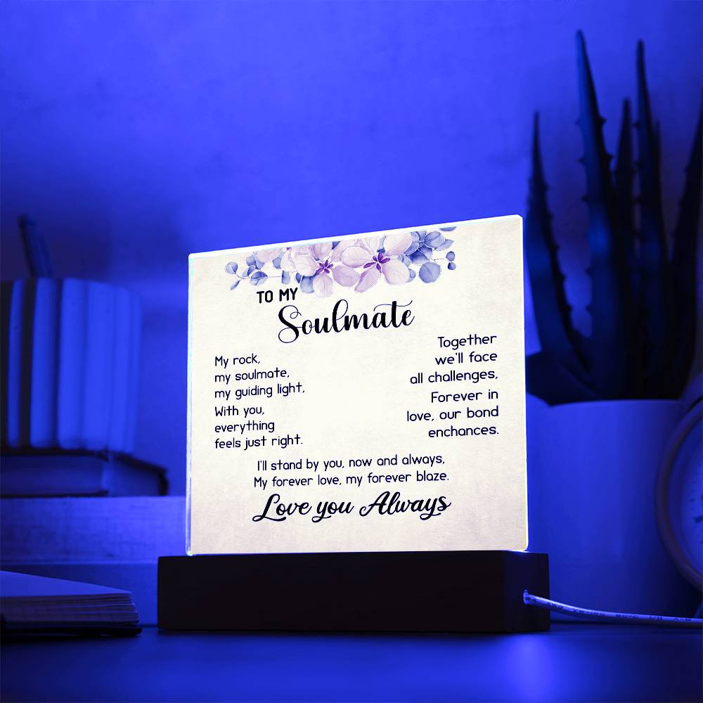 My Soulmate Gift, Gift Ideas for Soulmate, Romantic Present, Birthday Gift for Her, Anniversary Gift