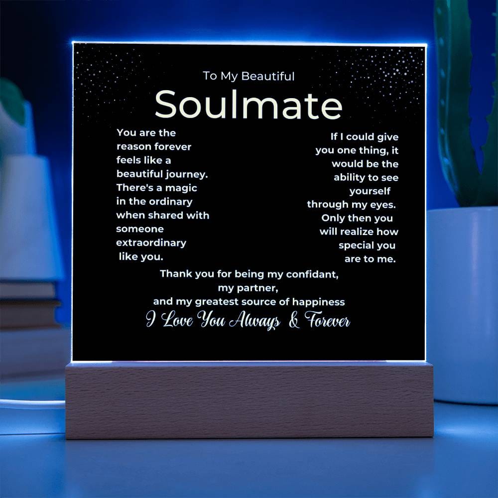 Beautiful Journey Soulmate Plaque