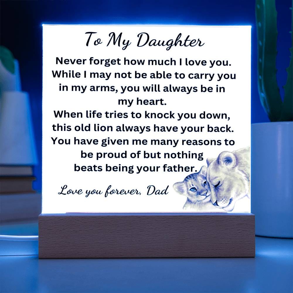 Nothing Beats Being Your Father Acrylic Plaque