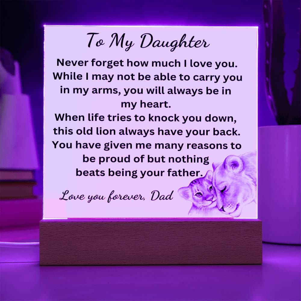 Nothing Beats Being Your Father Acrylic Plaque