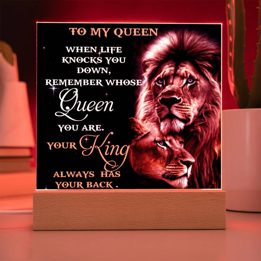 My Queen Plaque, A Romantic Gift For Soulmate, Gift For Wife