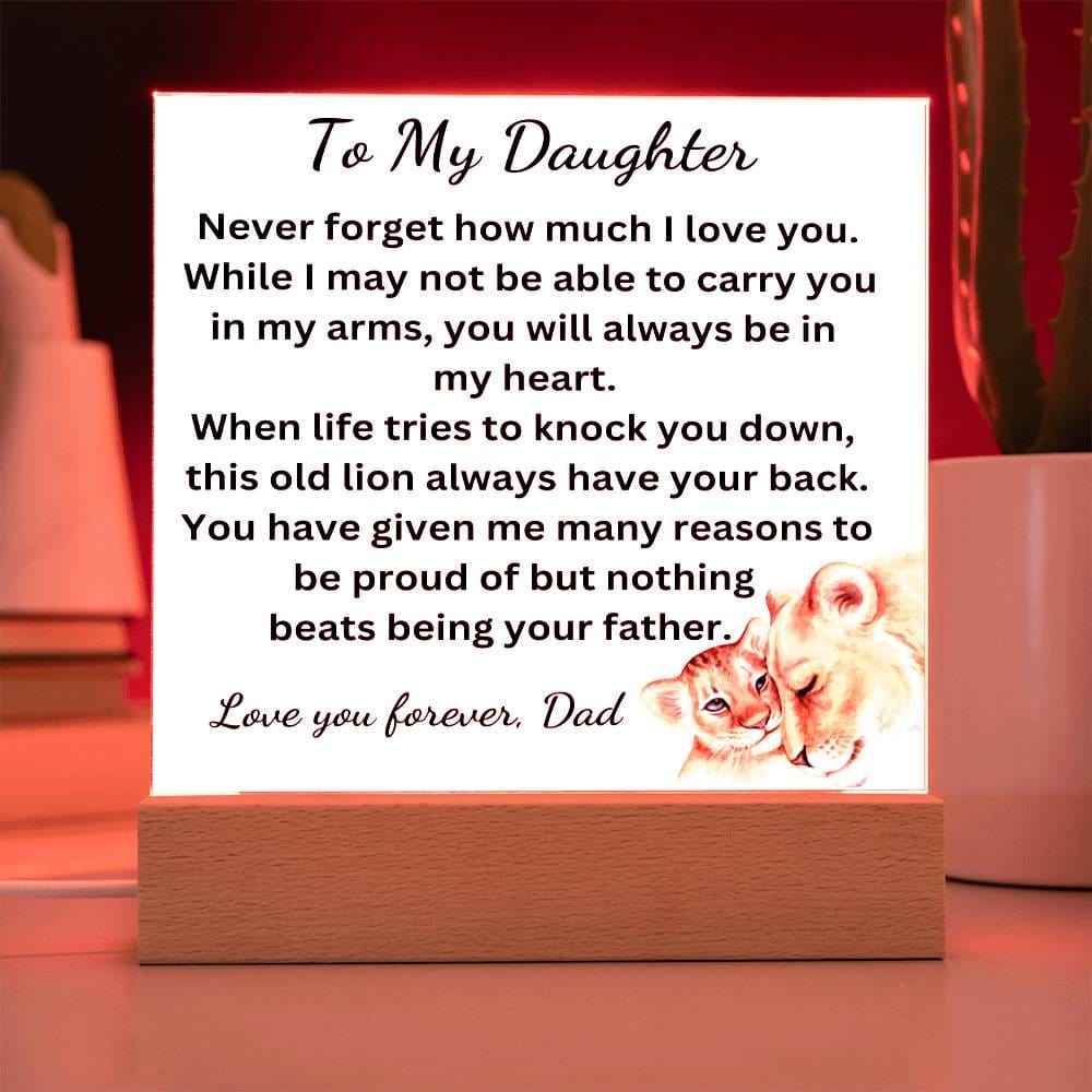 Nothing Beats Being Your Father Acrylic Plaque