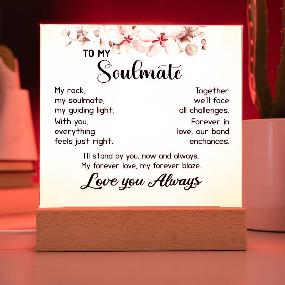 My Soulmate Gift, Gift Ideas for Soulmate, Romantic Present, Birthday Gift for Her, Anniversary Gift