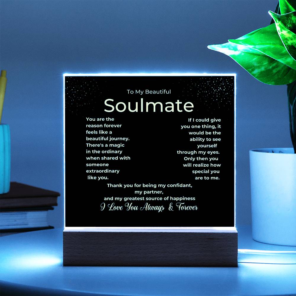 Beautiful Journey Soulmate Plaque