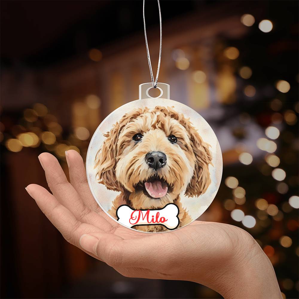 Pet Custom Portrait Ornament