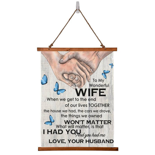 To My Wonderful Wife Wall Tapestry