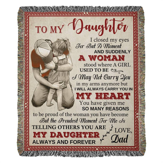 My Heart Daughter Blanket, A Thoughtful Gift For Daughter