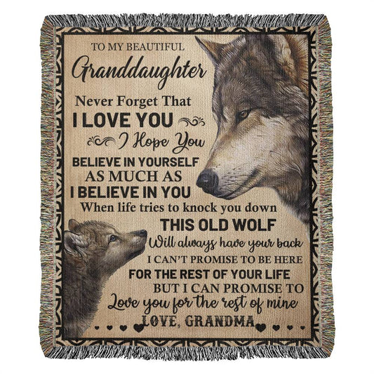 Always Have your Back, A Blanket Gift for Granddaughter