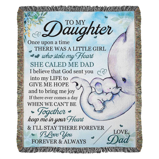Little Girl Who Stole My Heart Blanket,  An Emotional Christmas Gift From Dad To Daughter