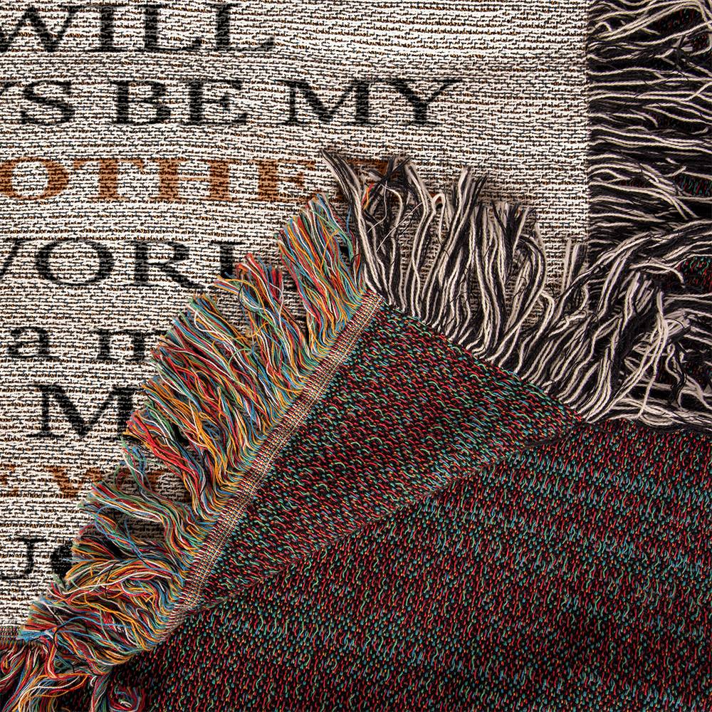 You Are The World, A Blanket Gift For Mom From Daughter