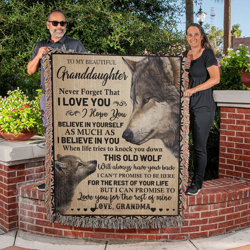 Always Have your Back, A Blanket Gift for Granddaughter