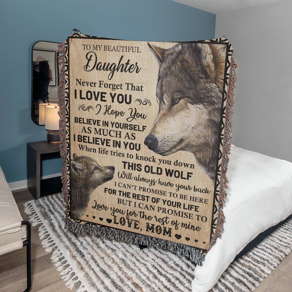 This Old Wolf Has Your Back, Gift for Daughter