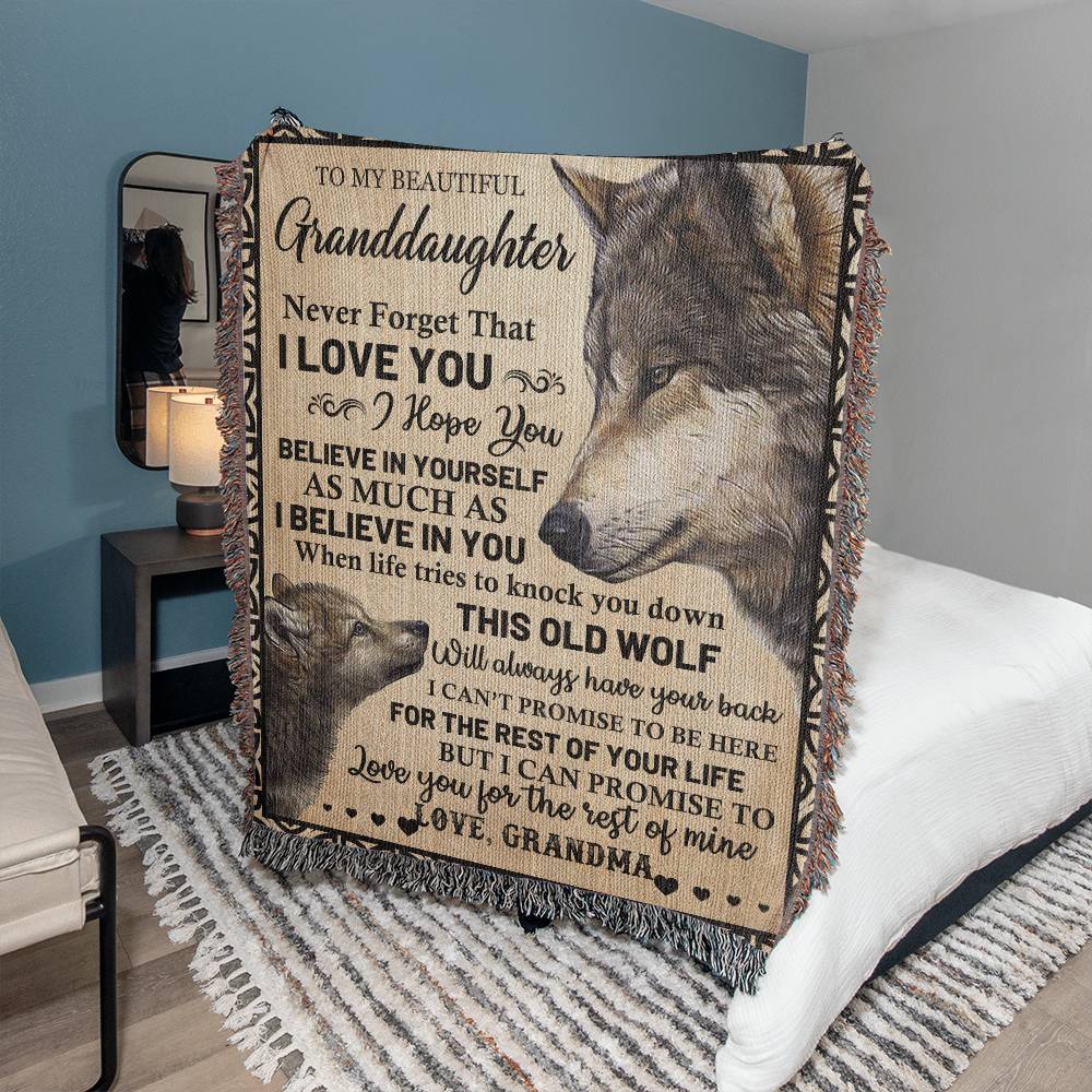 Always Have your Back, A Blanket Gift for Granddaughter