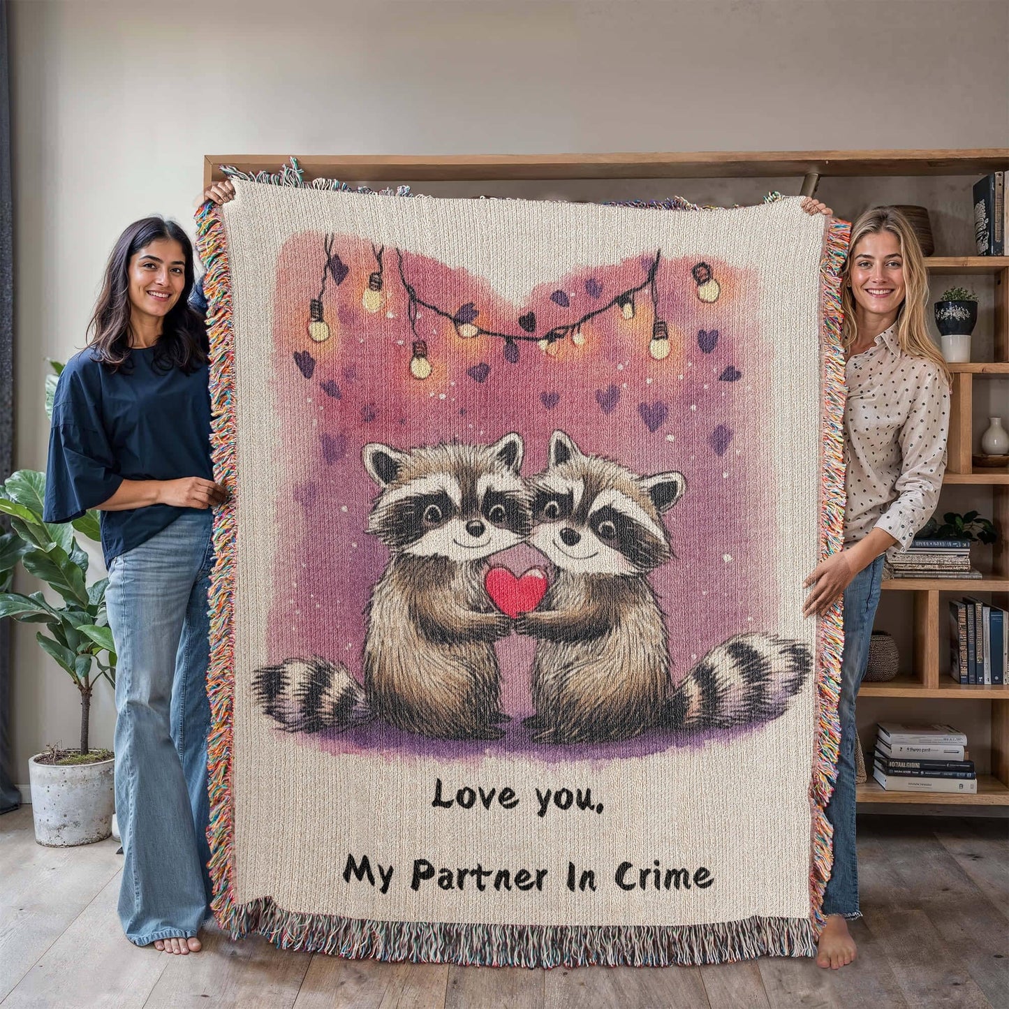 Love Raccoons Blanket