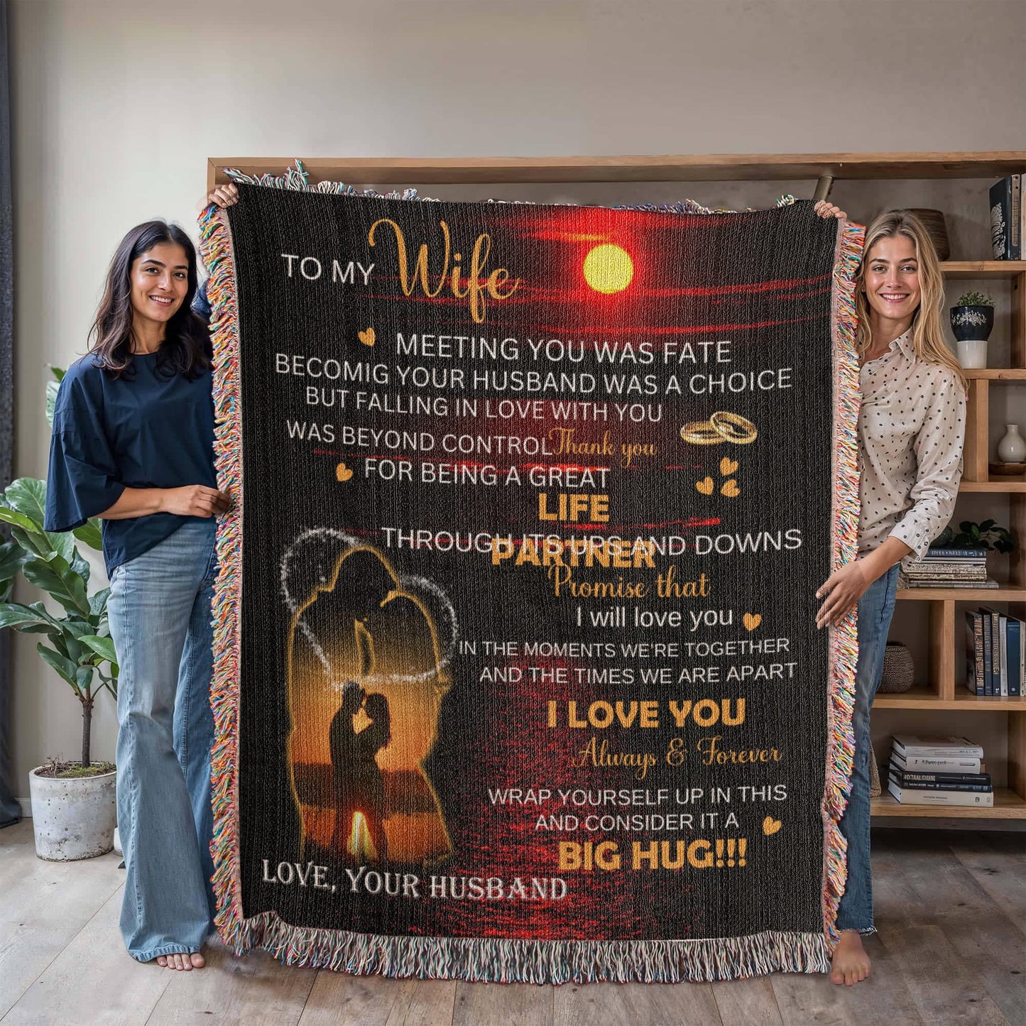To My Wife Blanket, A  Romantic Gift For Wife