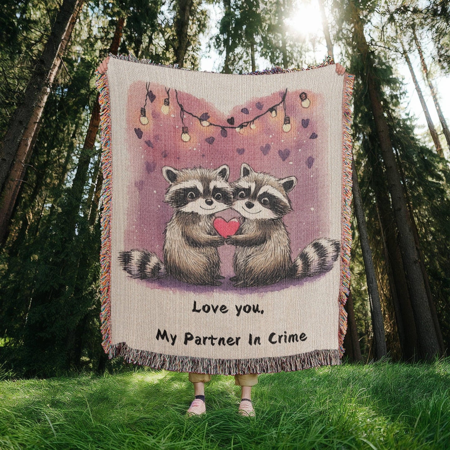 Love Raccoons Blanket