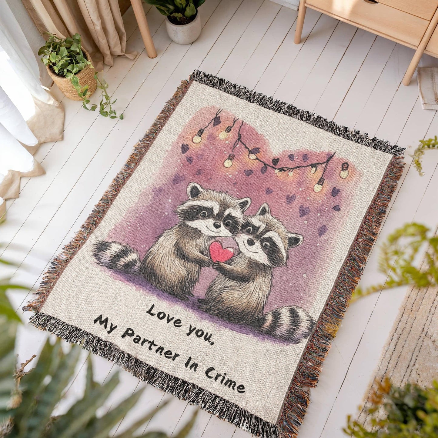 Love Raccoons Blanket