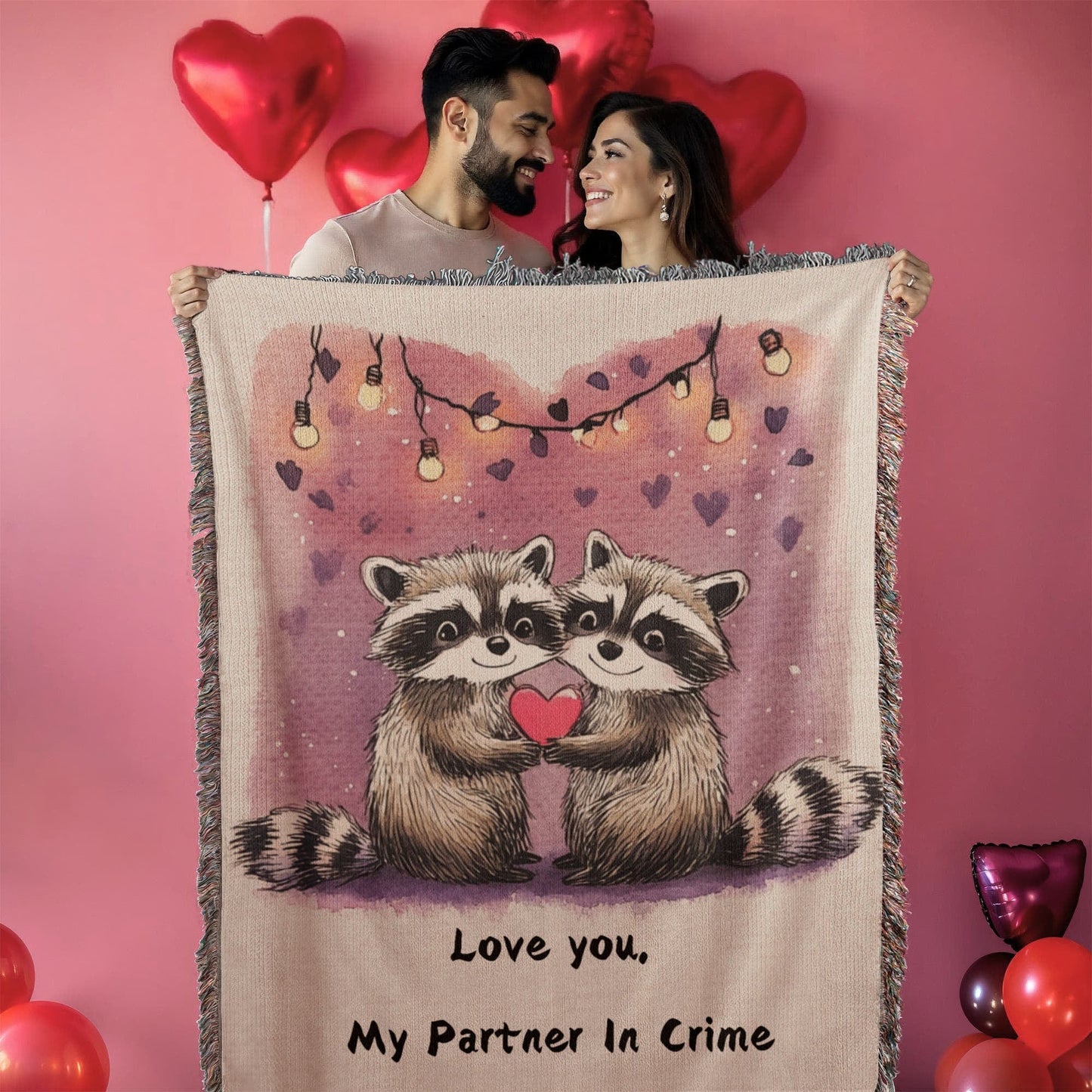 Love Raccoons Blanket
